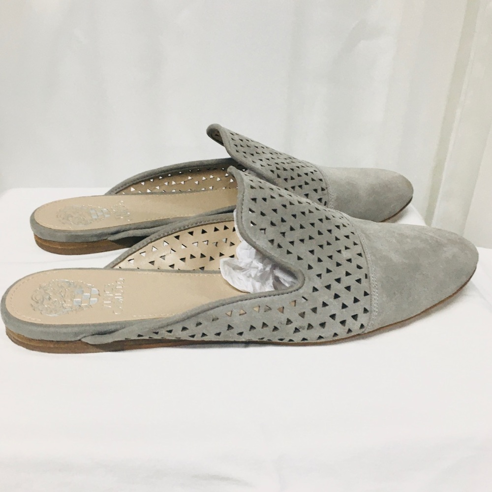 SOLD   Vince Camuto Slide On Suede Mules - Picture 6 of 7